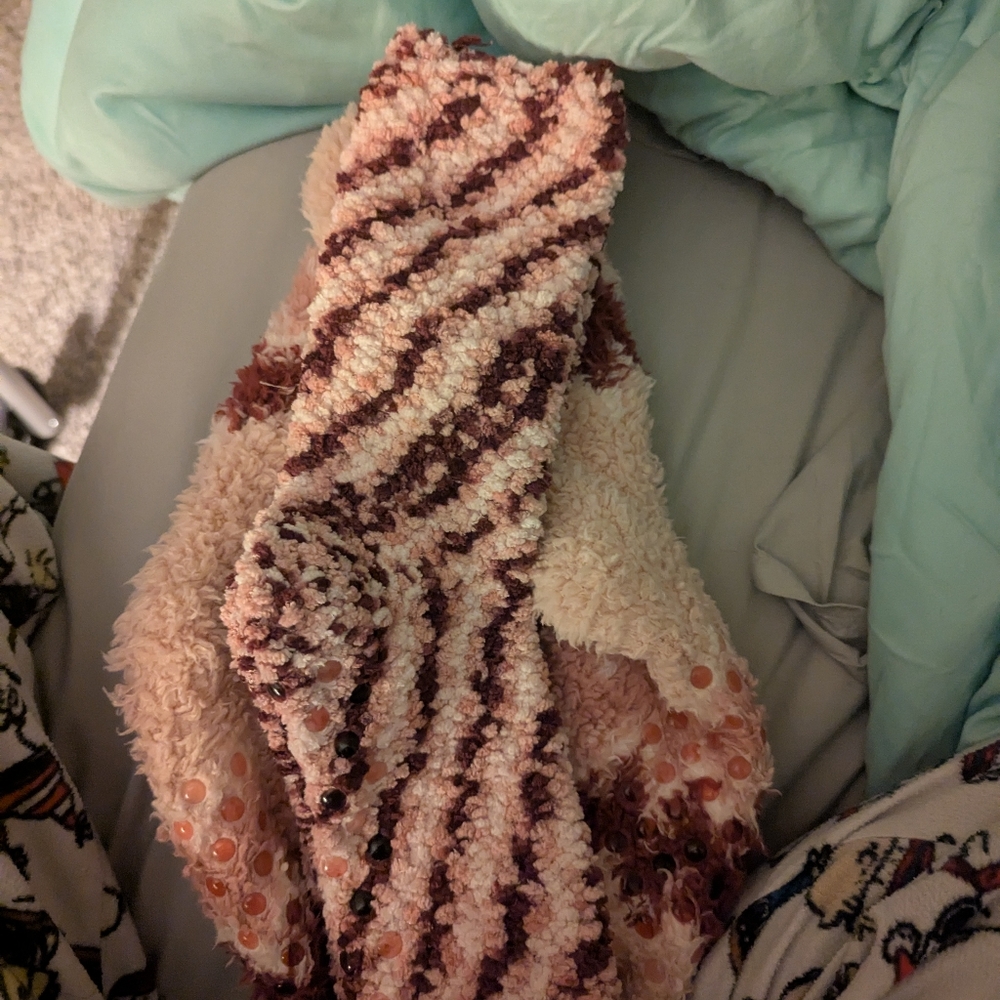 Cozy Striped Fuzzy Socks